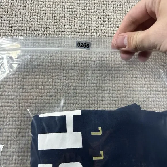 Notre Dame Fighting Irish Football Mens Medium Adidas Team Shirt Climacool Y2K - Picture 9 of 9